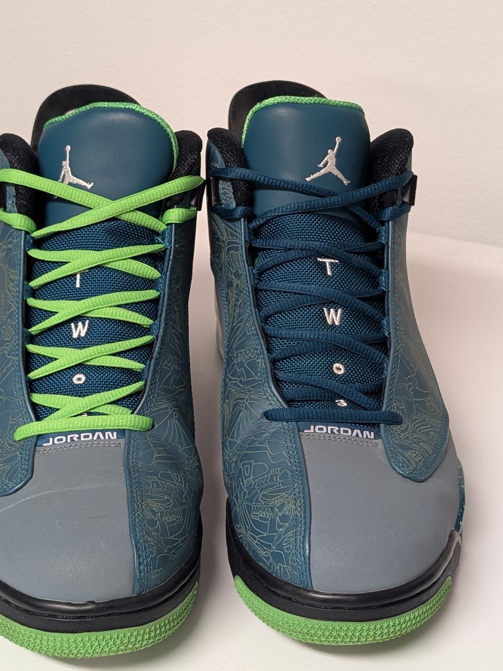 Air Jordan Dub Zero Teal/Light Green Size 12